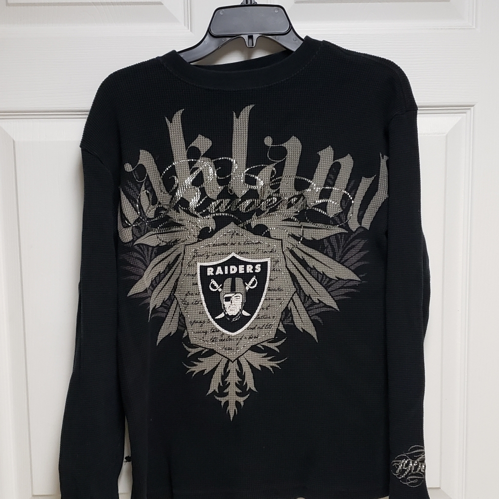 Oakland Raiders Henley Sweater